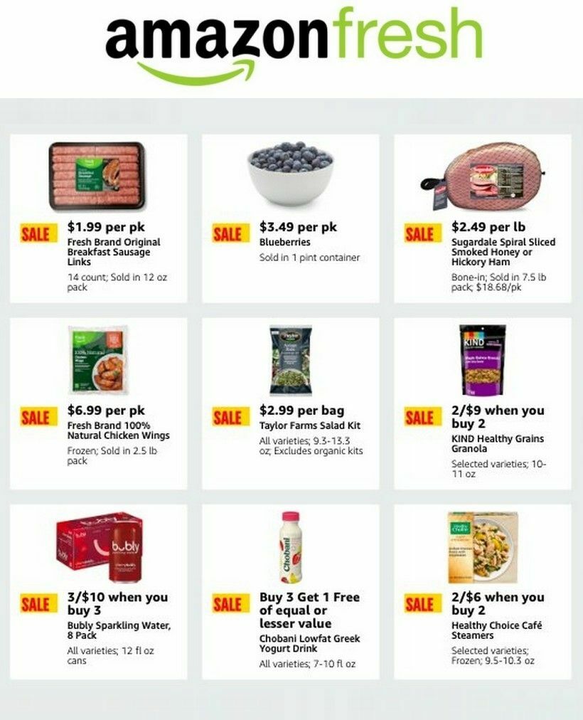 Amazon Fresh Weekly Ad from March 6