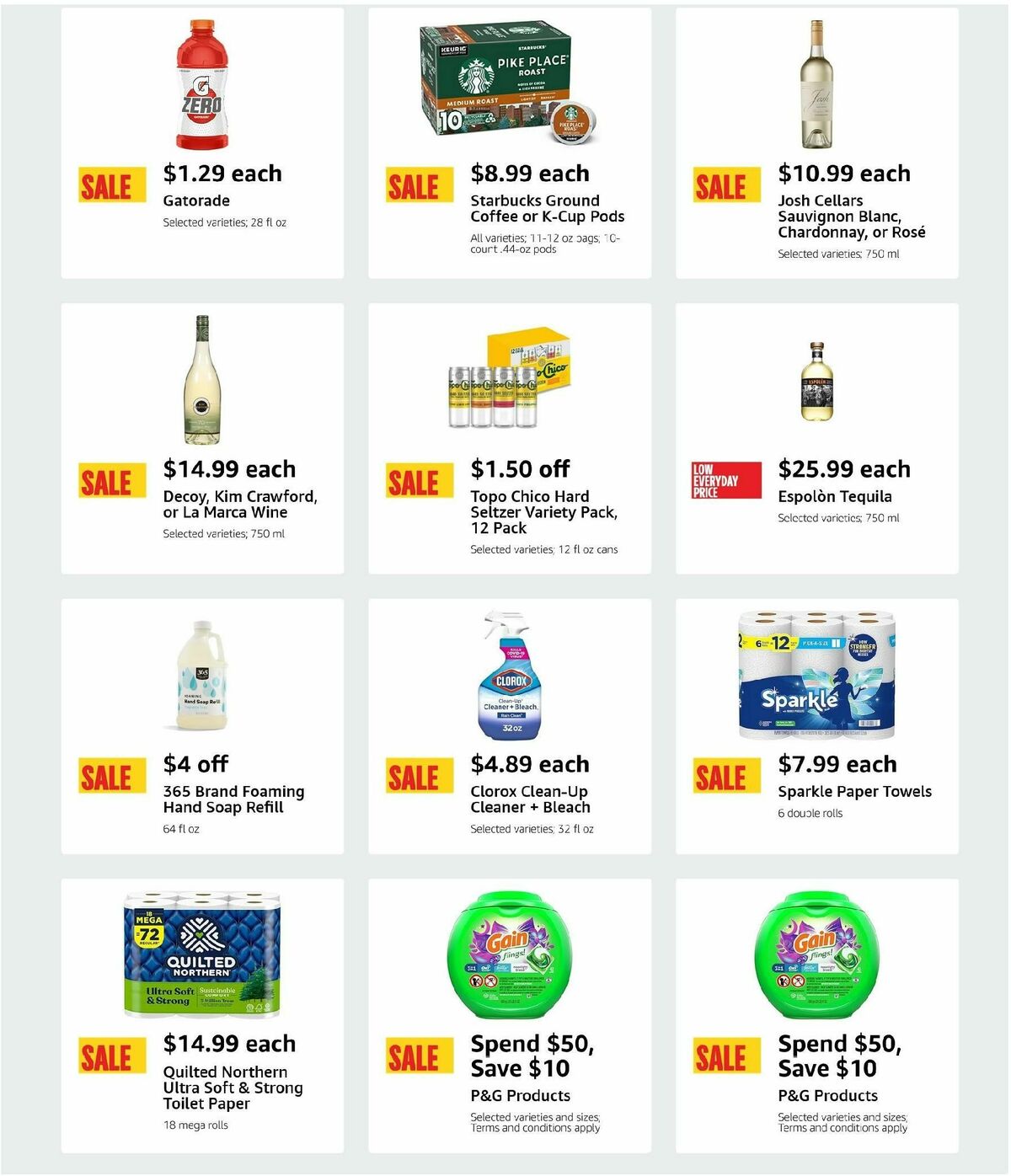 Amazon Fresh Weekly Ad from April 24