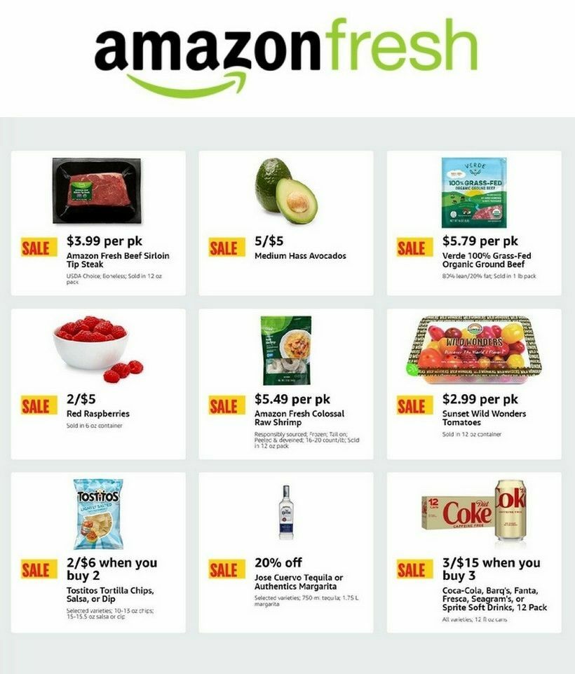 Amazon Fresh Weekly Ad from May 1