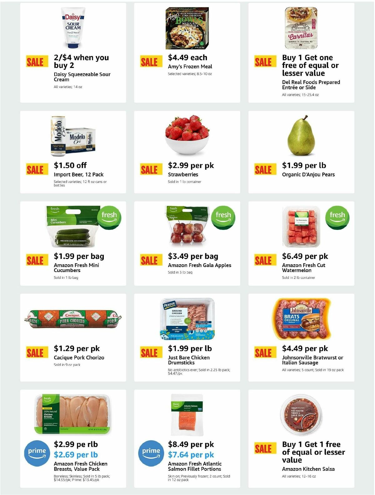 Amazon Fresh Weekly Ad from May 1