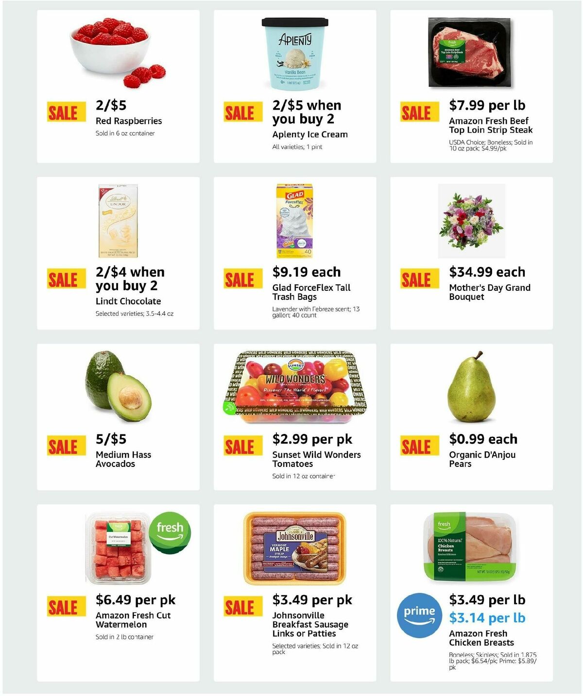 Amazon Fresh Weekly Ad from May 8