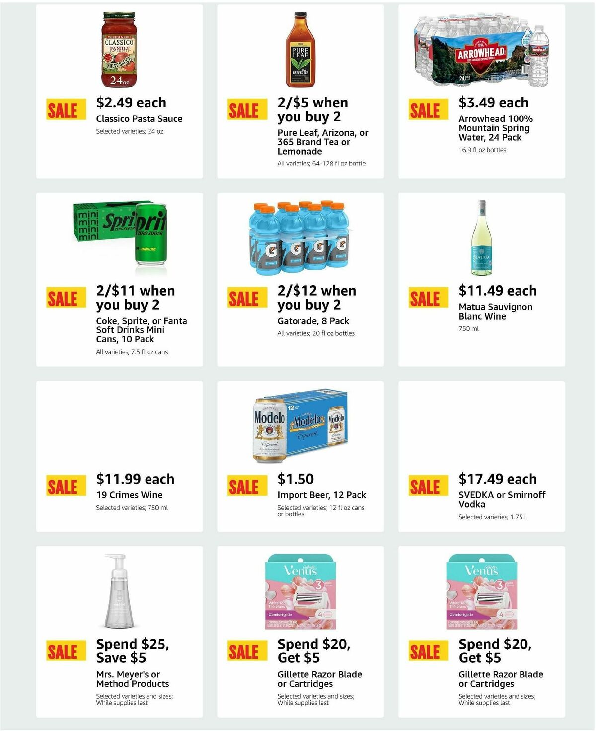 Amazon Fresh Weekly Ad from May 22