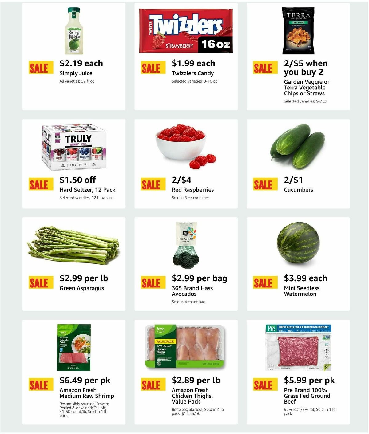 Amazon Fresh Weekly Ad from May 29