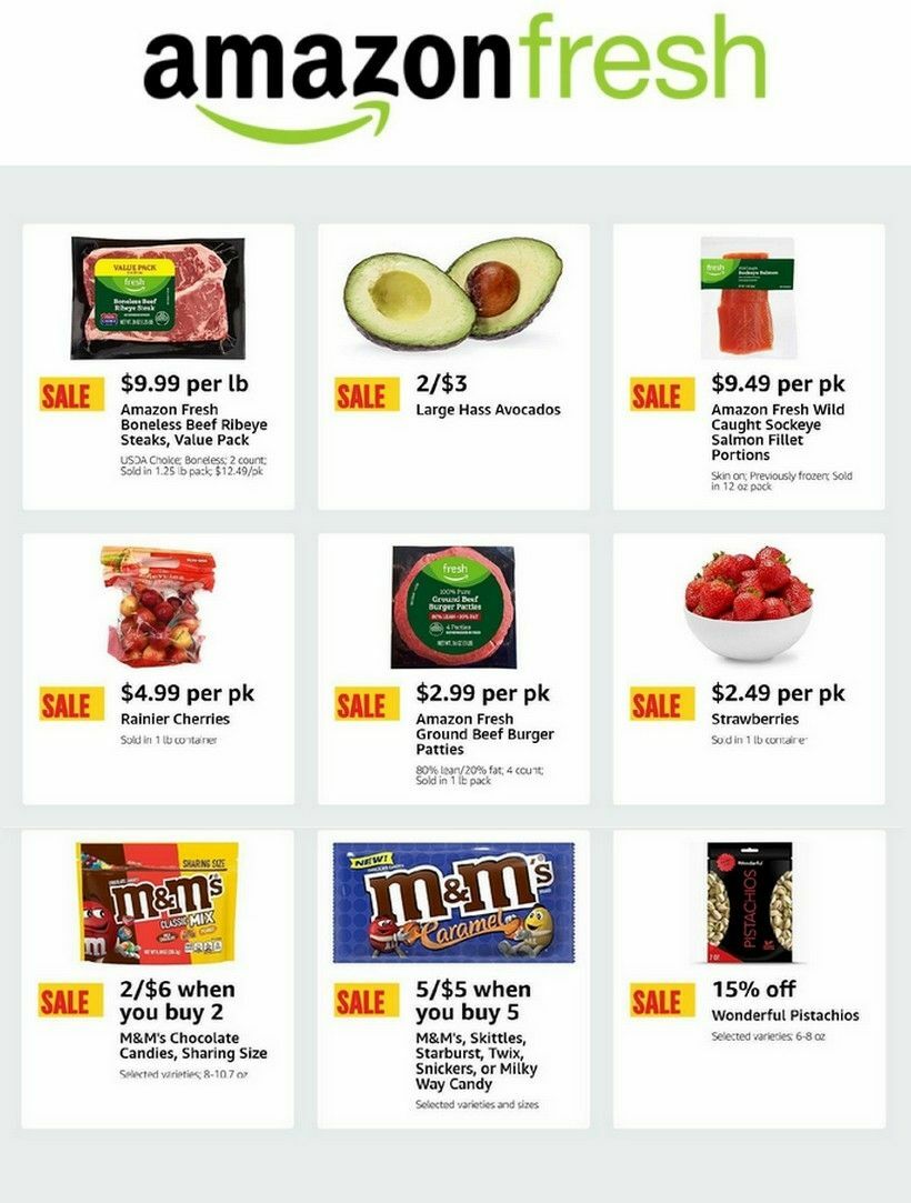 Amazon Fresh Weekly Ad from June 12