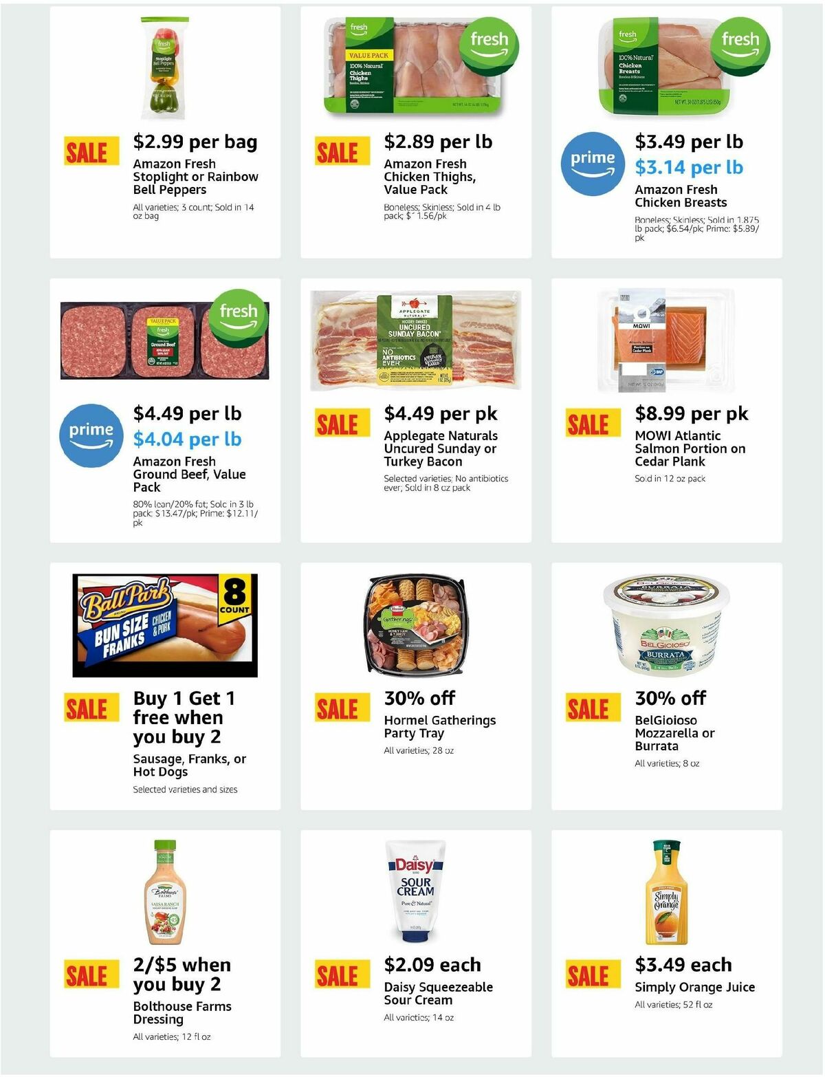 Amazon Fresh Weekly Ad from July 3