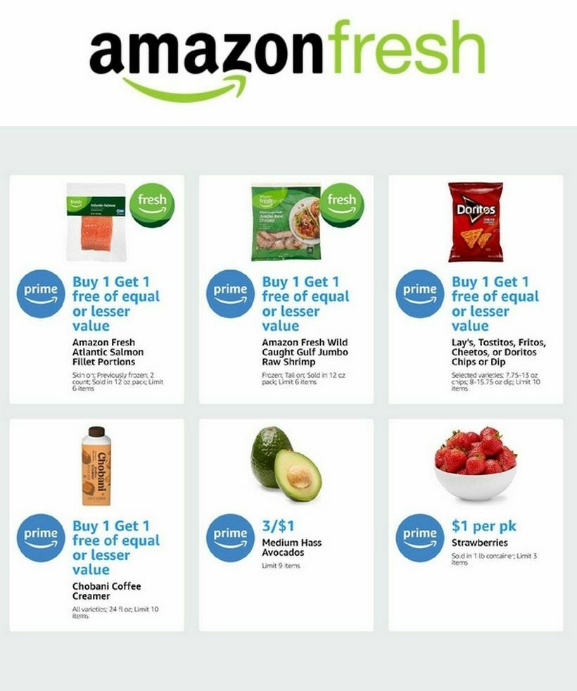 Amazon Fresh Weekly Ad from July 10