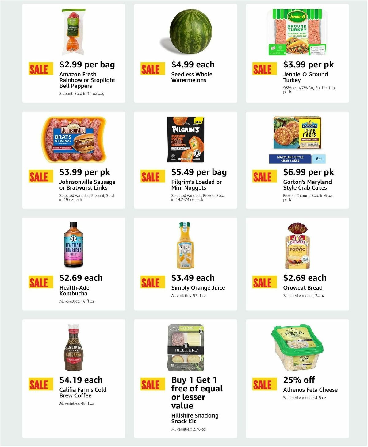 Amazon Fresh Weekly Ad from July 10