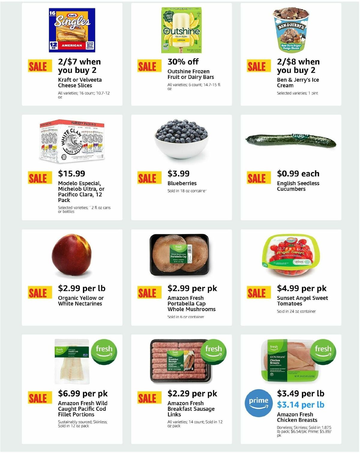 Amazon Fresh Weekly Ad from July 18