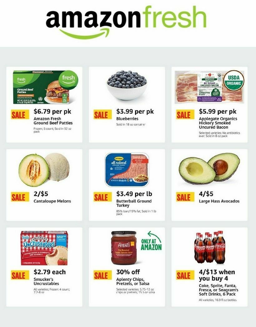 Amazon Fresh Weekly Ad from July 24