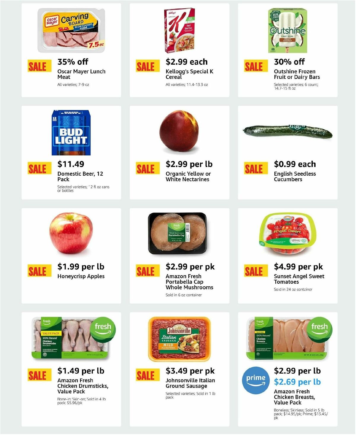 Amazon Fresh Weekly Ad from July 24