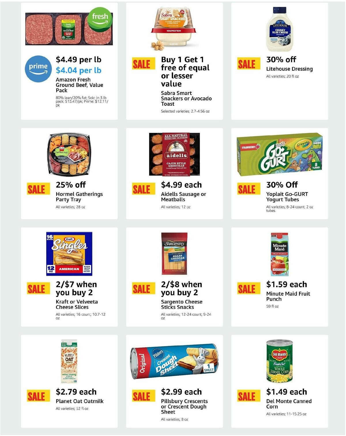 Amazon Fresh Weekly Ad from July 24