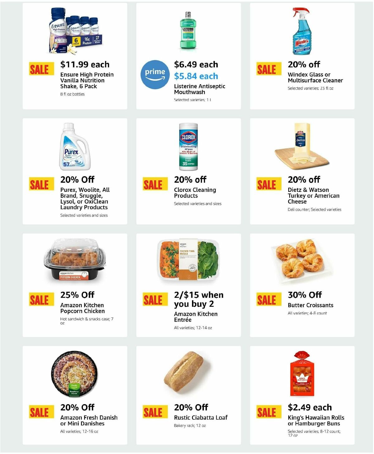 Amazon Fresh Weekly Ad from July 24