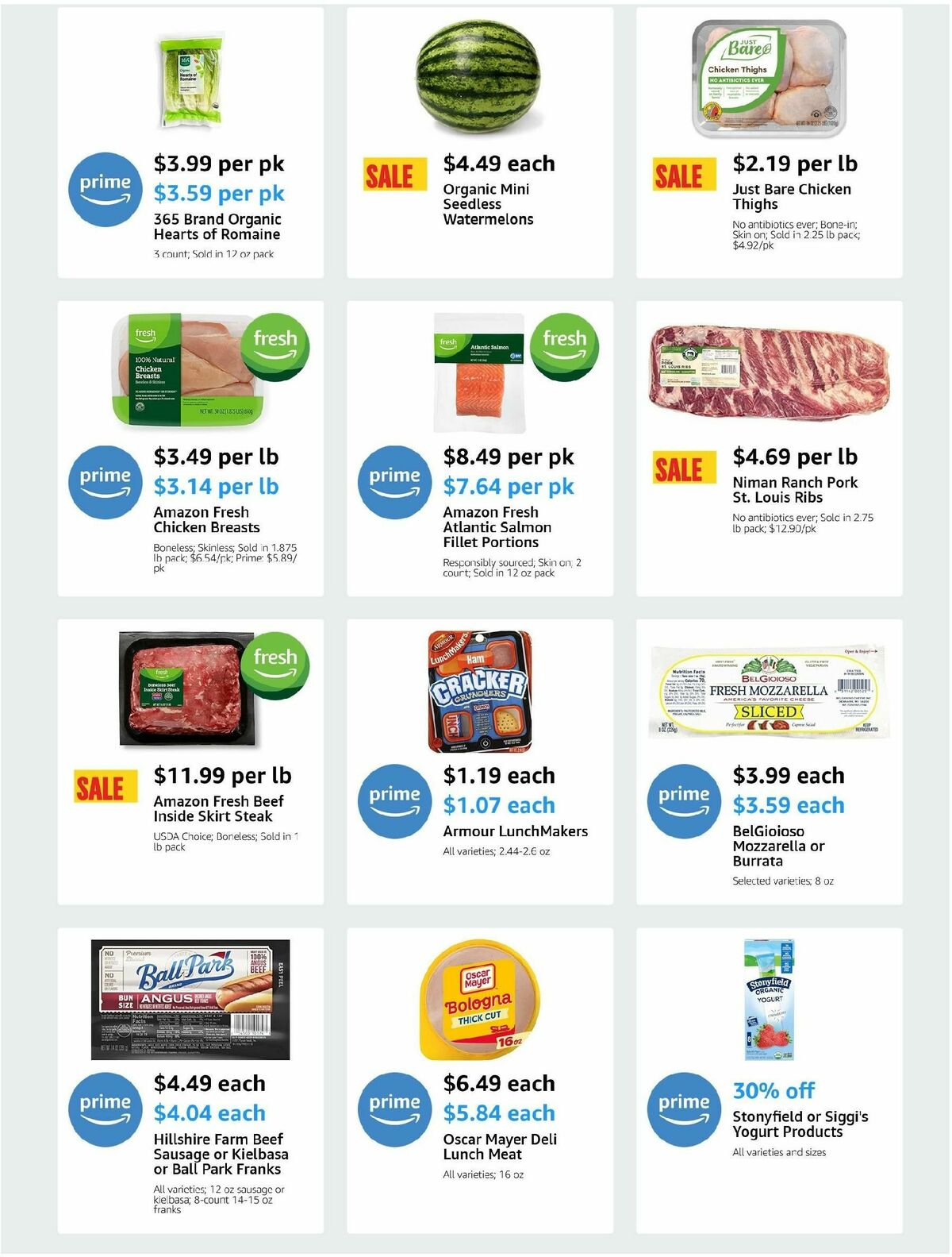 Amazon Fresh Weekly Ad from July 31