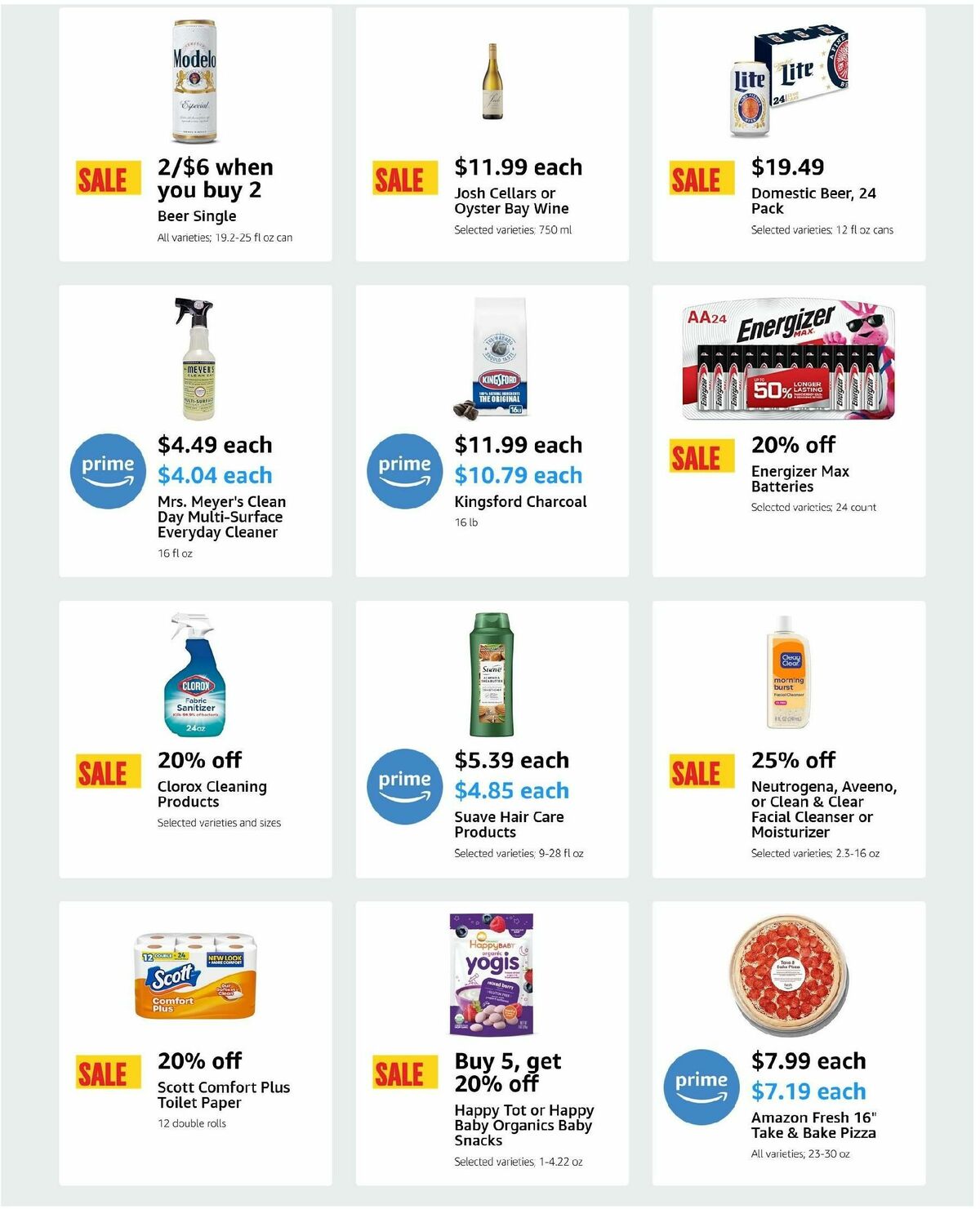 Amazon Fresh Weekly Ad from July 31