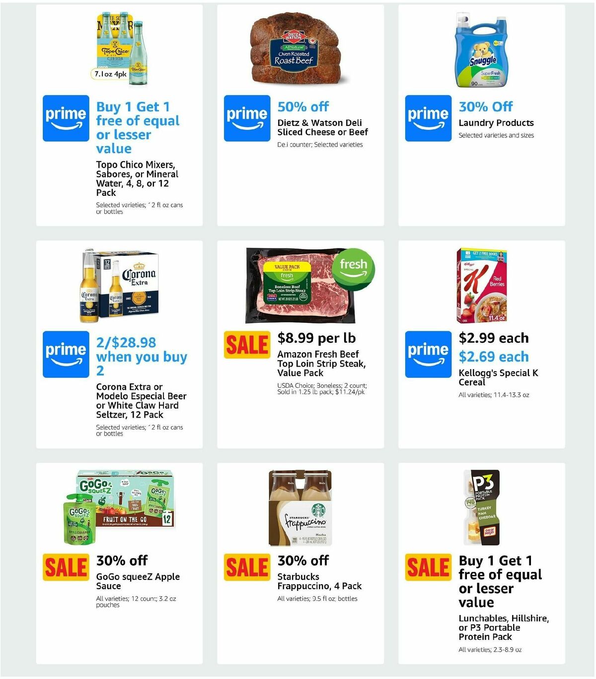 Amazon Fresh Weekly Ad from August 14