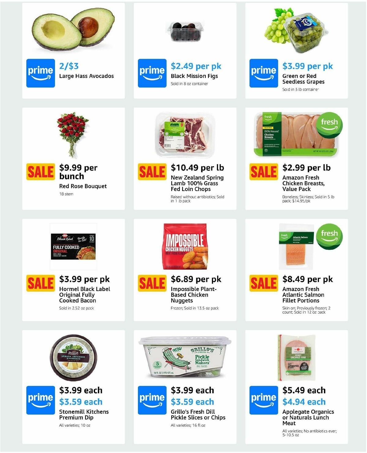 Amazon Fresh Weekly Ad from August 14