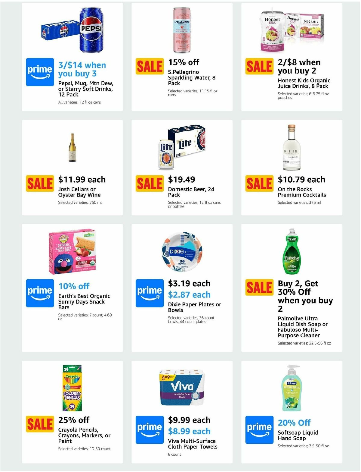 Amazon Fresh Weekly Ad from August 14