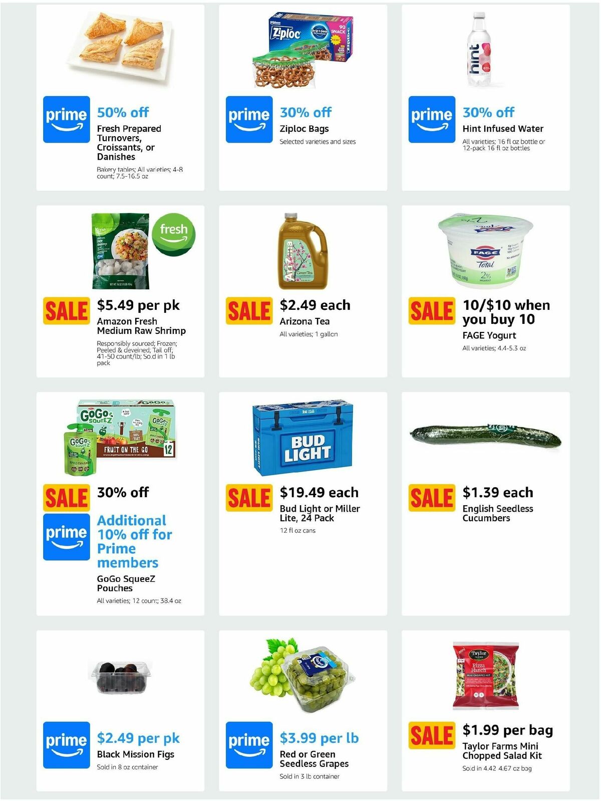 Amazon Fresh Weekly Ad from August 21