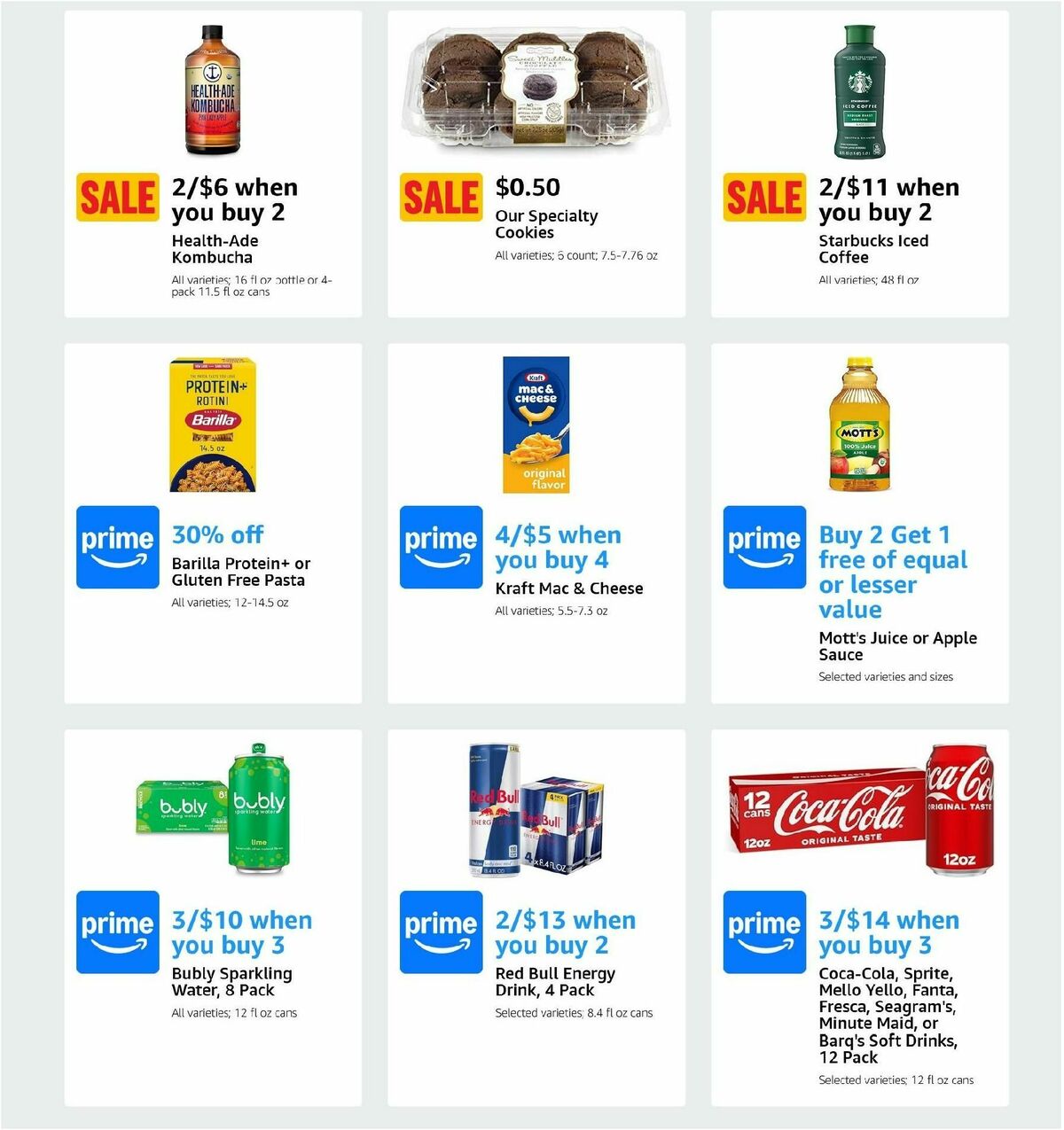 Amazon Fresh Weekly Ad from August 21