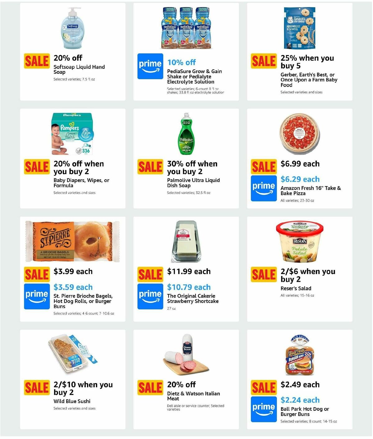 Amazon Fresh Weekly Ad from August 28