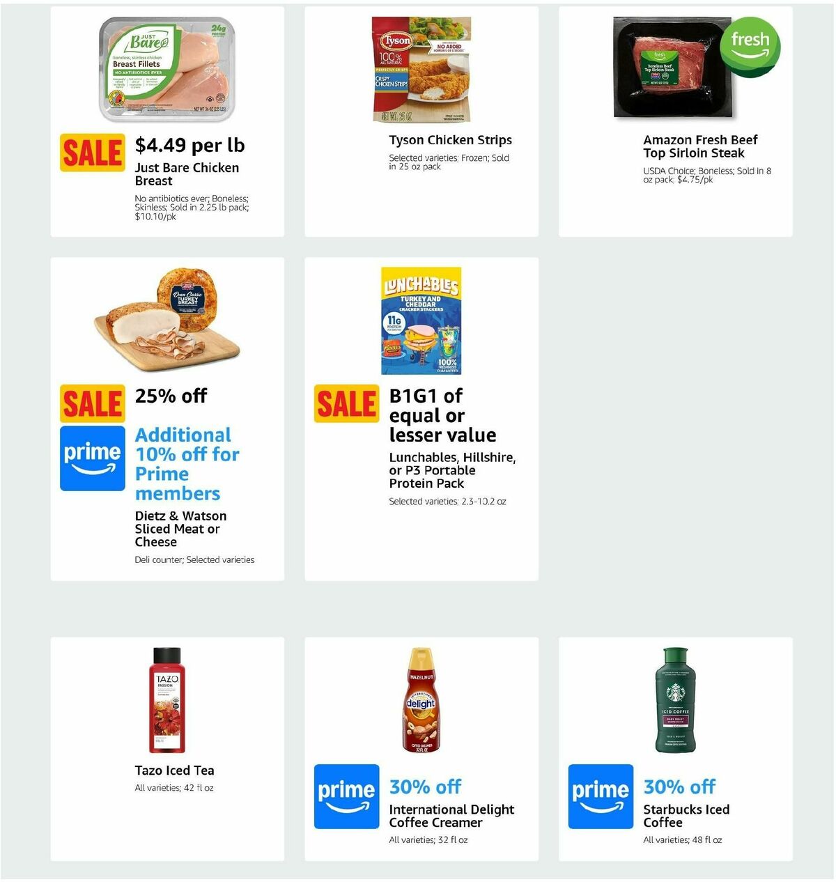 Amazon Fresh Weekly Ad from September 4