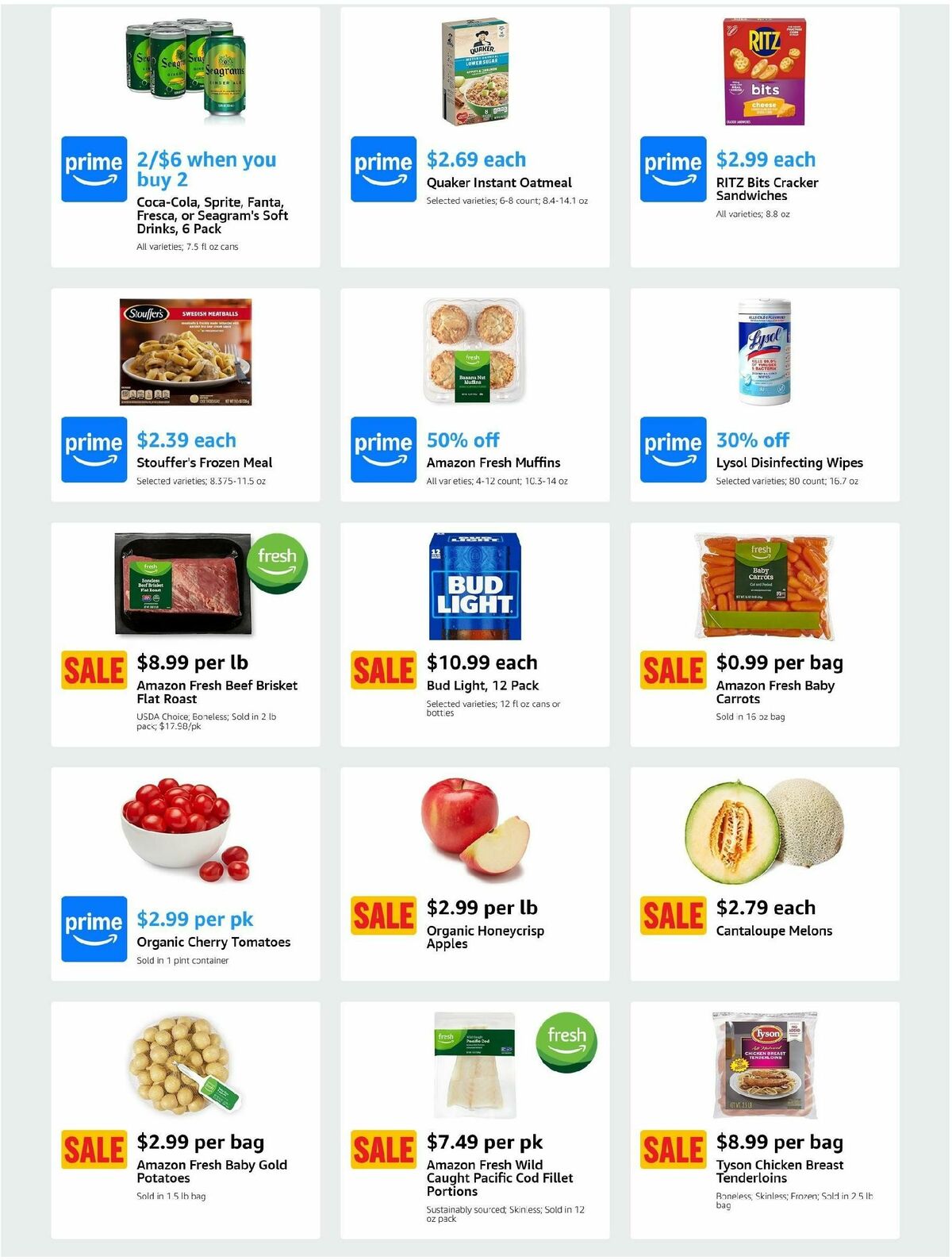 Amazon Fresh Weekly Ad from September 11