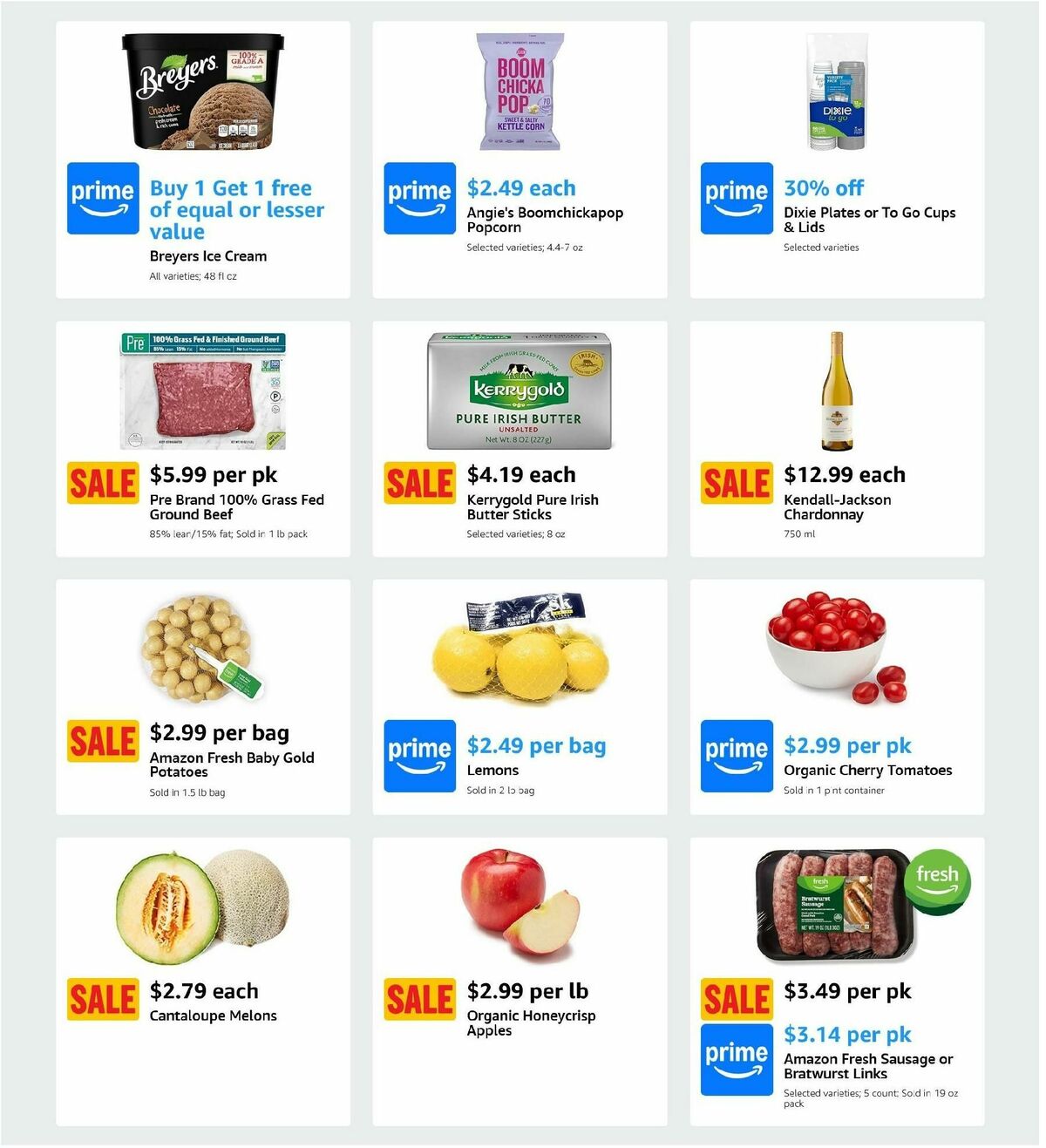 Amazon Fresh Weekly Ad from September 18