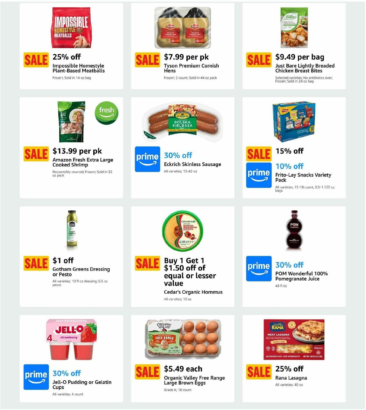 Amazon Fresh Weekly Ad from September 18