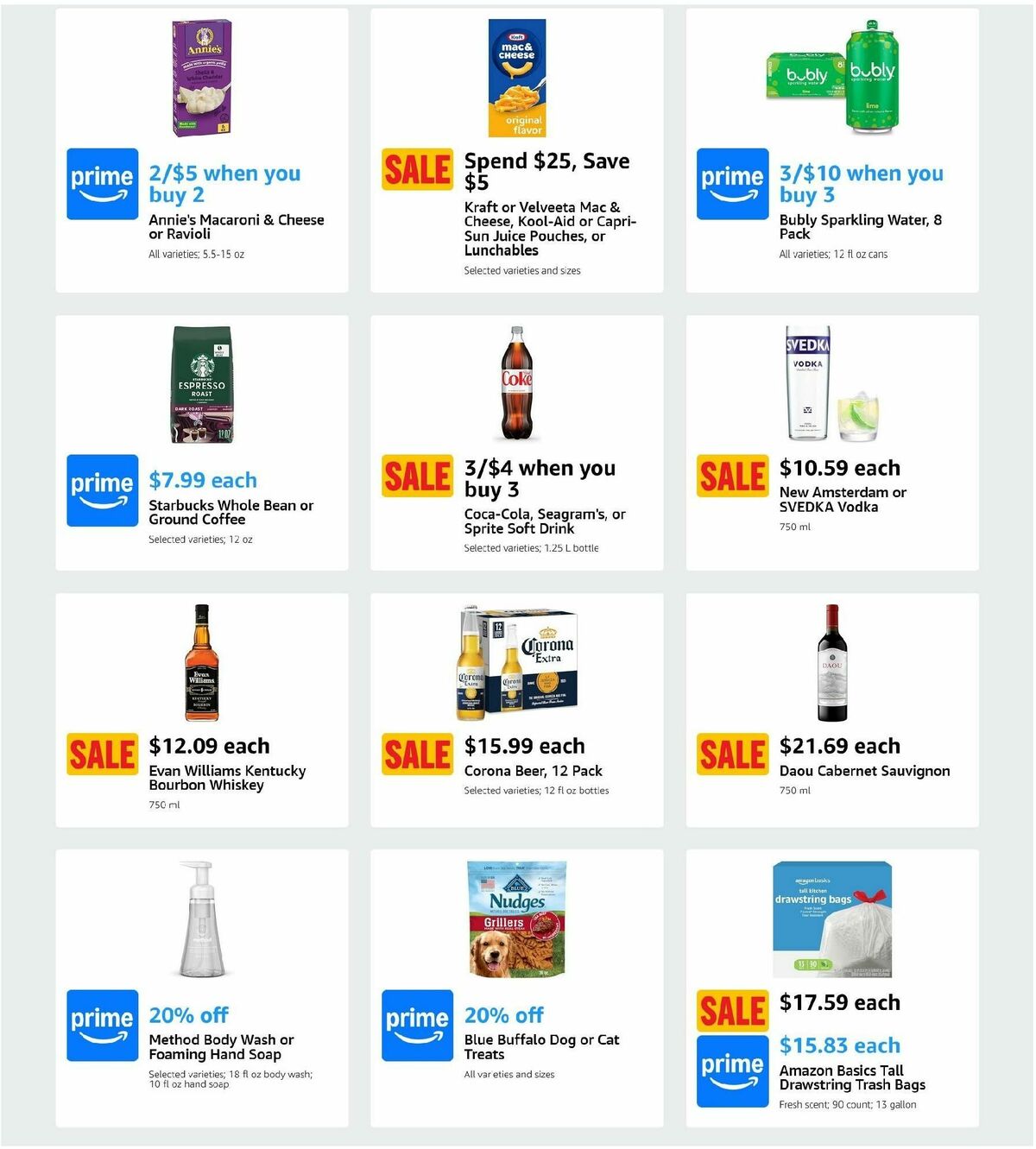 Amazon Fresh Weekly Ad from September 18