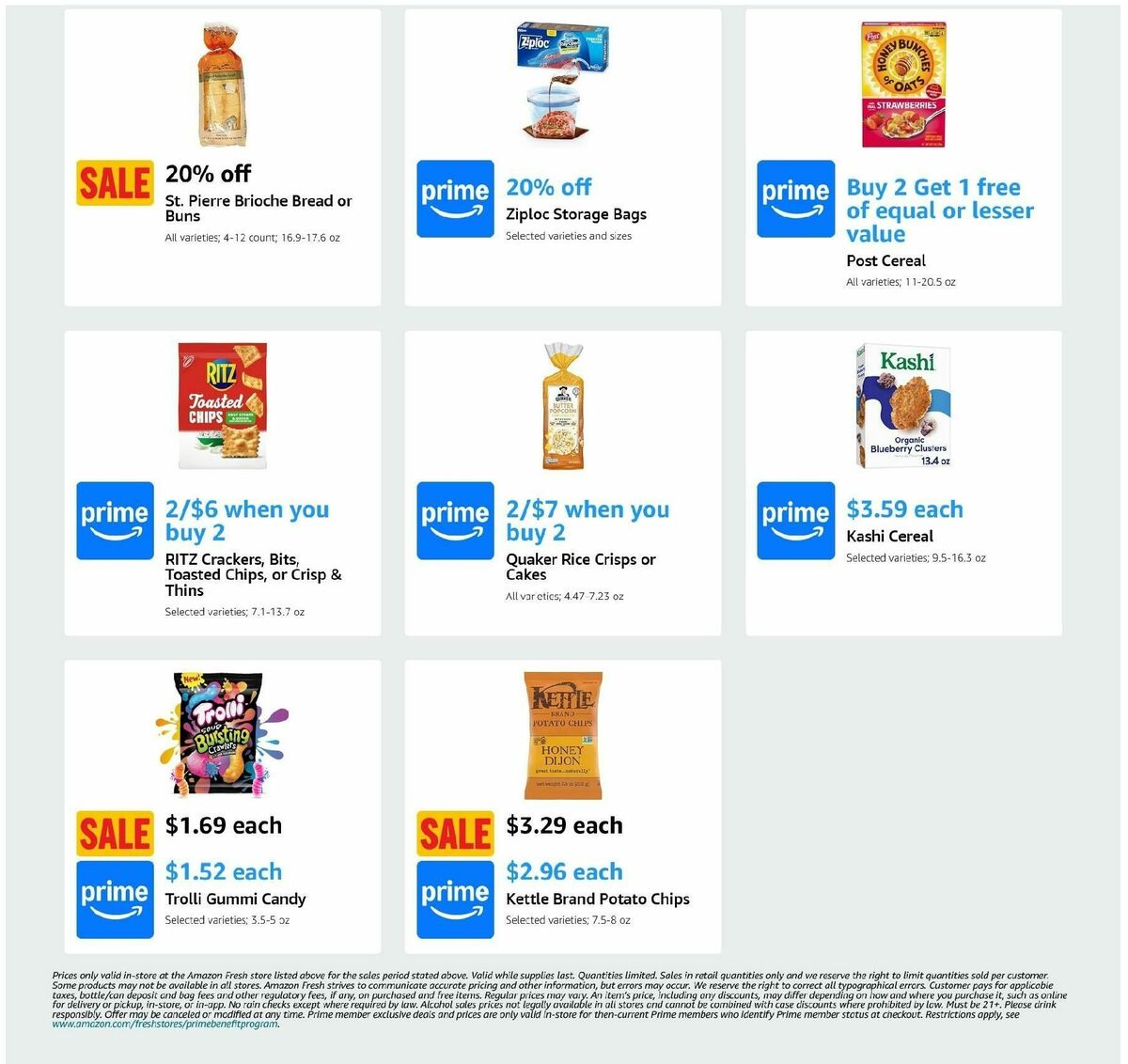 Amazon Fresh Weekly Ad from September 18