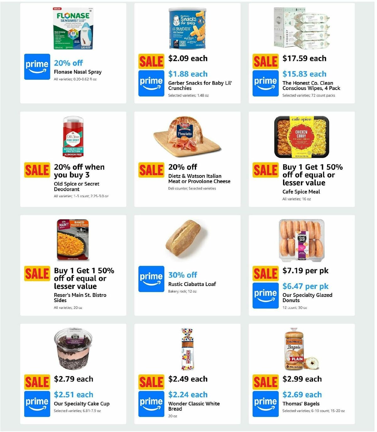 Amazon Fresh Weekly Ad from September 25