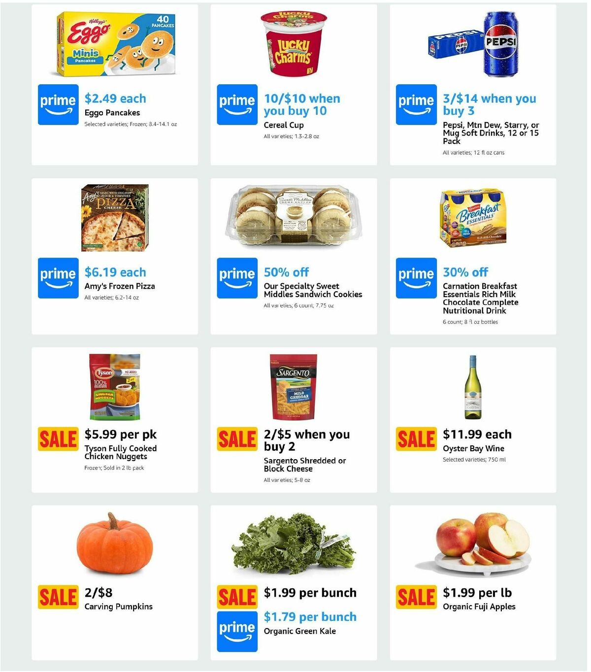 Amazon Fresh Weekly Ad from October 2