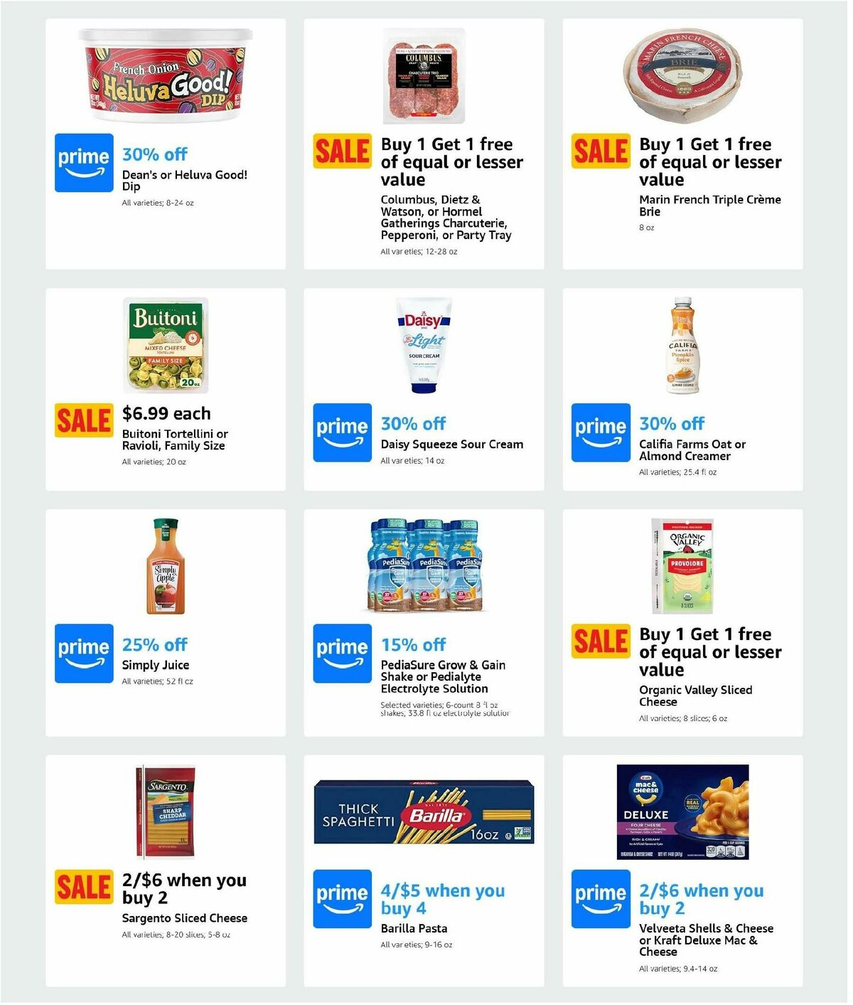 Amazon Fresh Weekly Ad from October 9