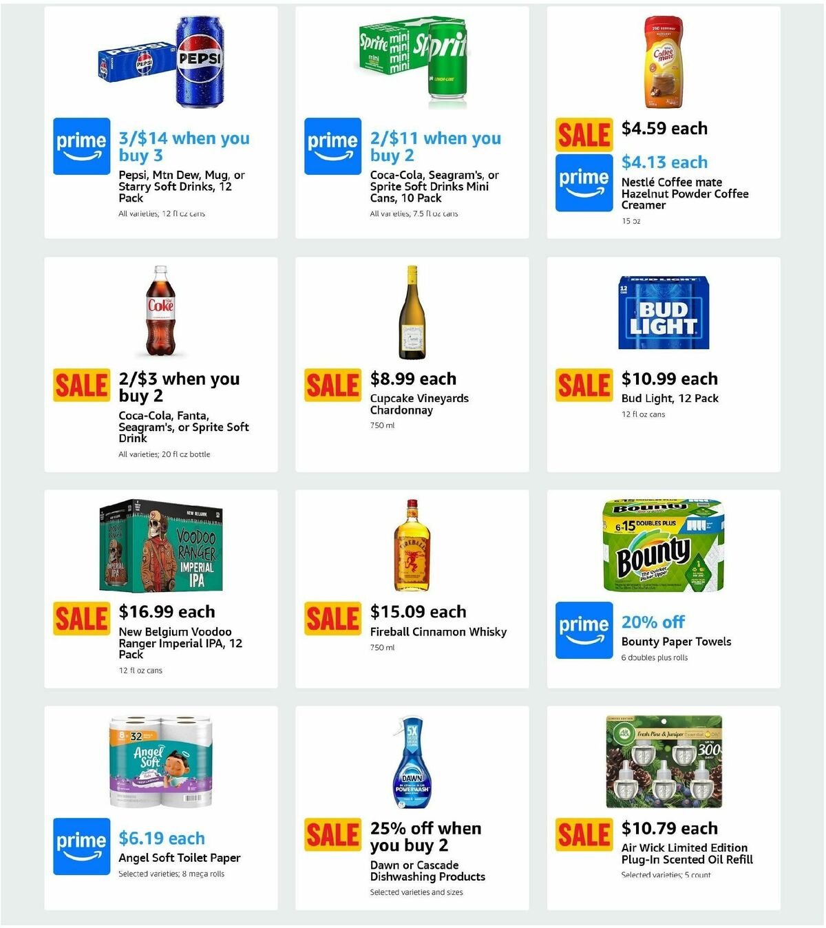 Amazon Fresh Weekly Ad from October 9