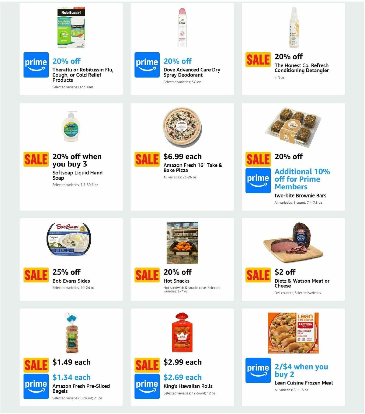 Amazon Fresh Weekly Ad from October 9