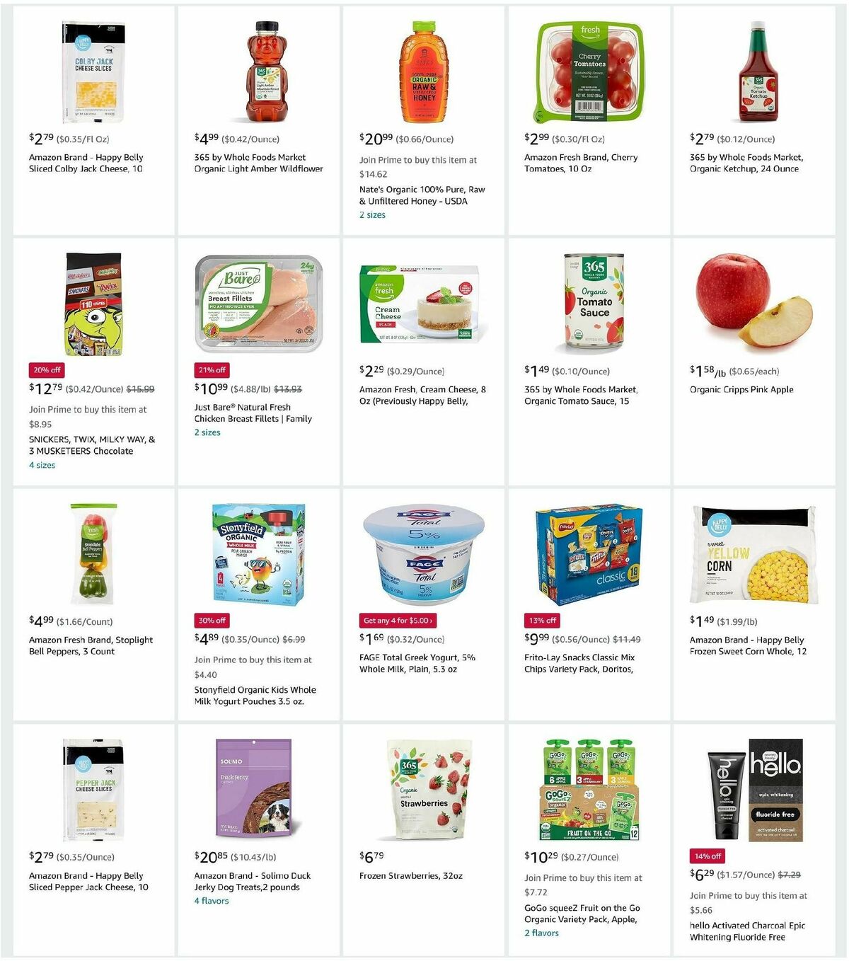 Amazon Fresh Weekly Ad from October 23