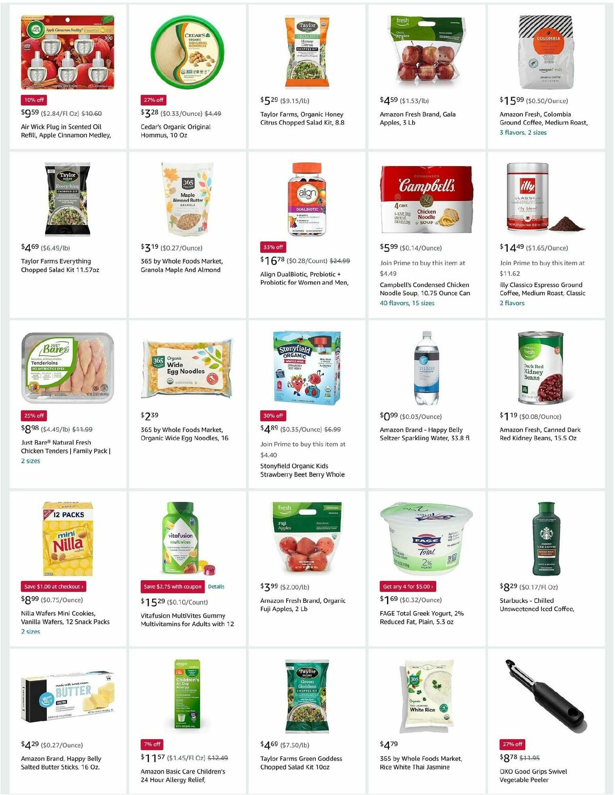 Amazon Fresh Weekly Ad from October 23