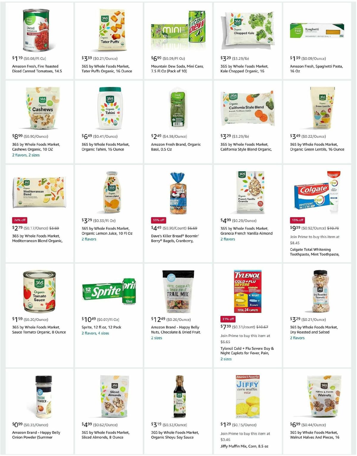 Amazon Fresh Weekly Ad from October 23