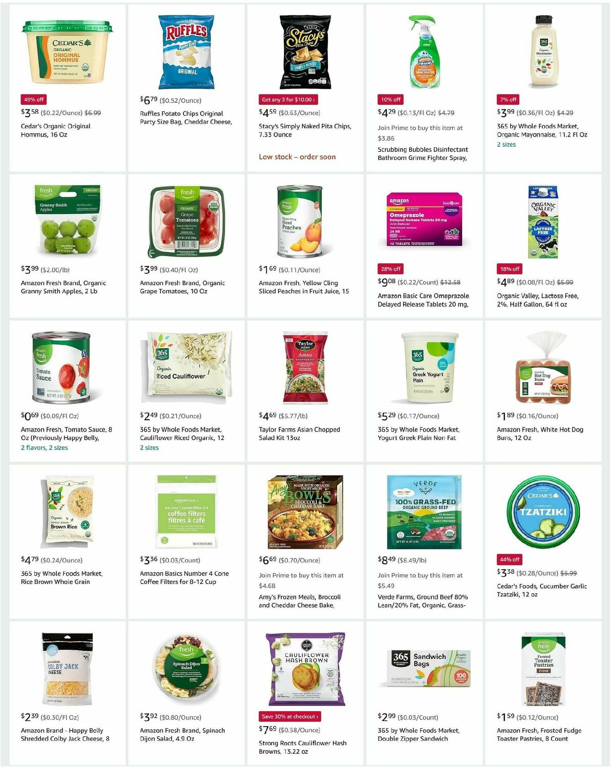 Amazon Fresh Weekly Ad from October 23