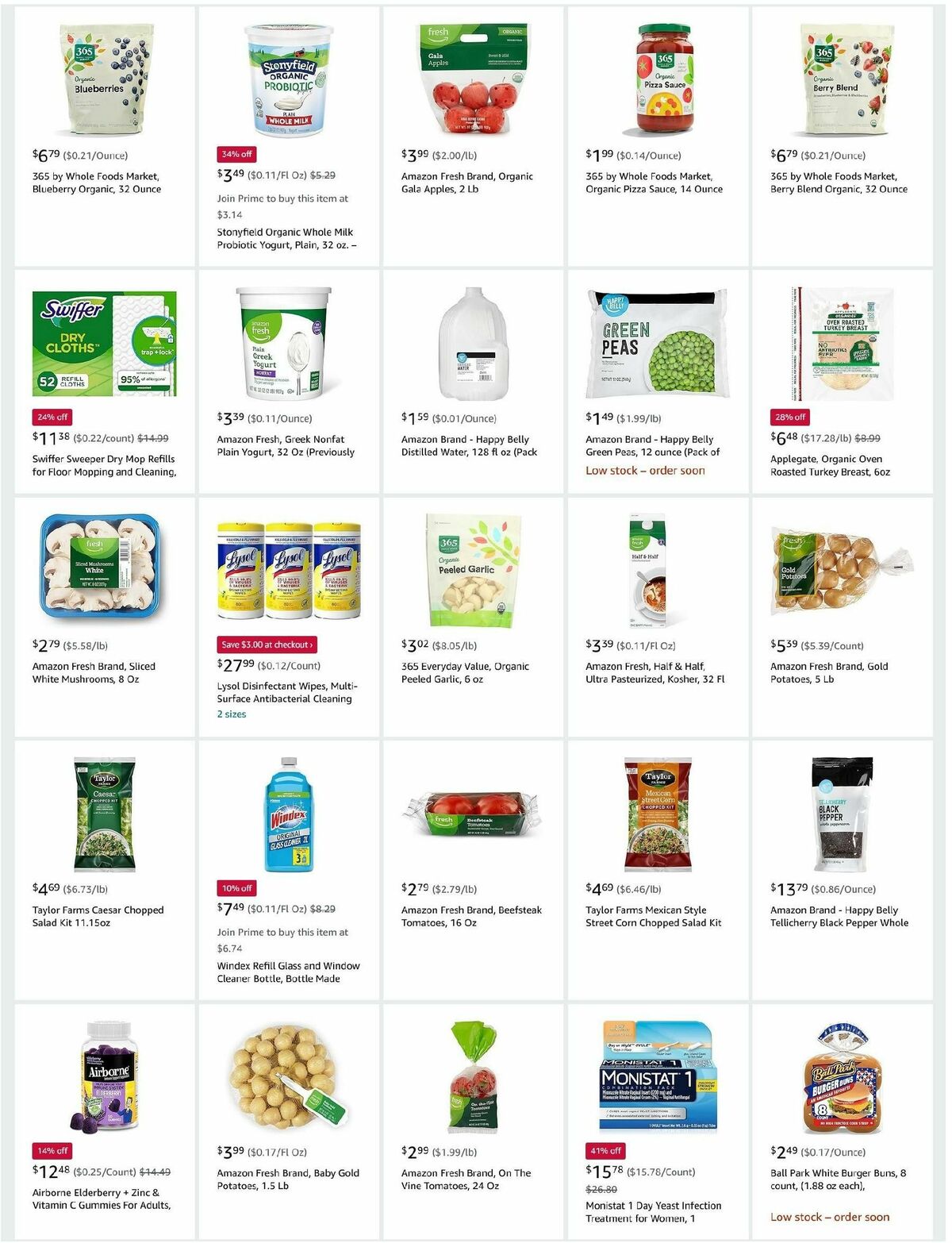 Amazon Fresh Weekly Ad from October 23