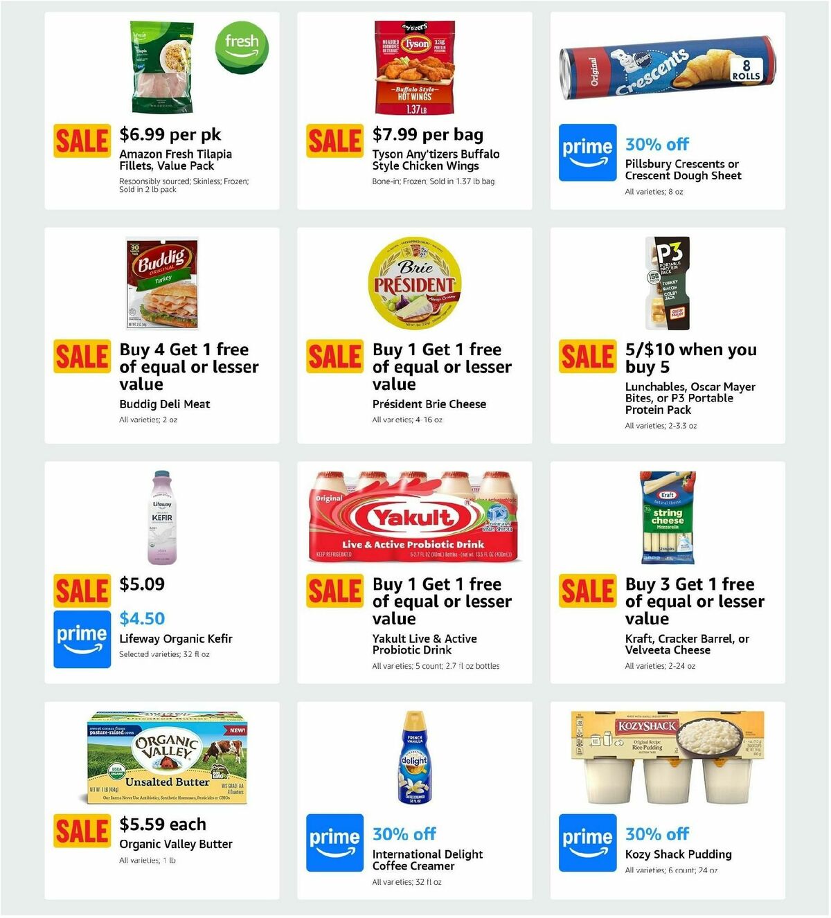 Amazon Fresh Weekly Ad from October 30