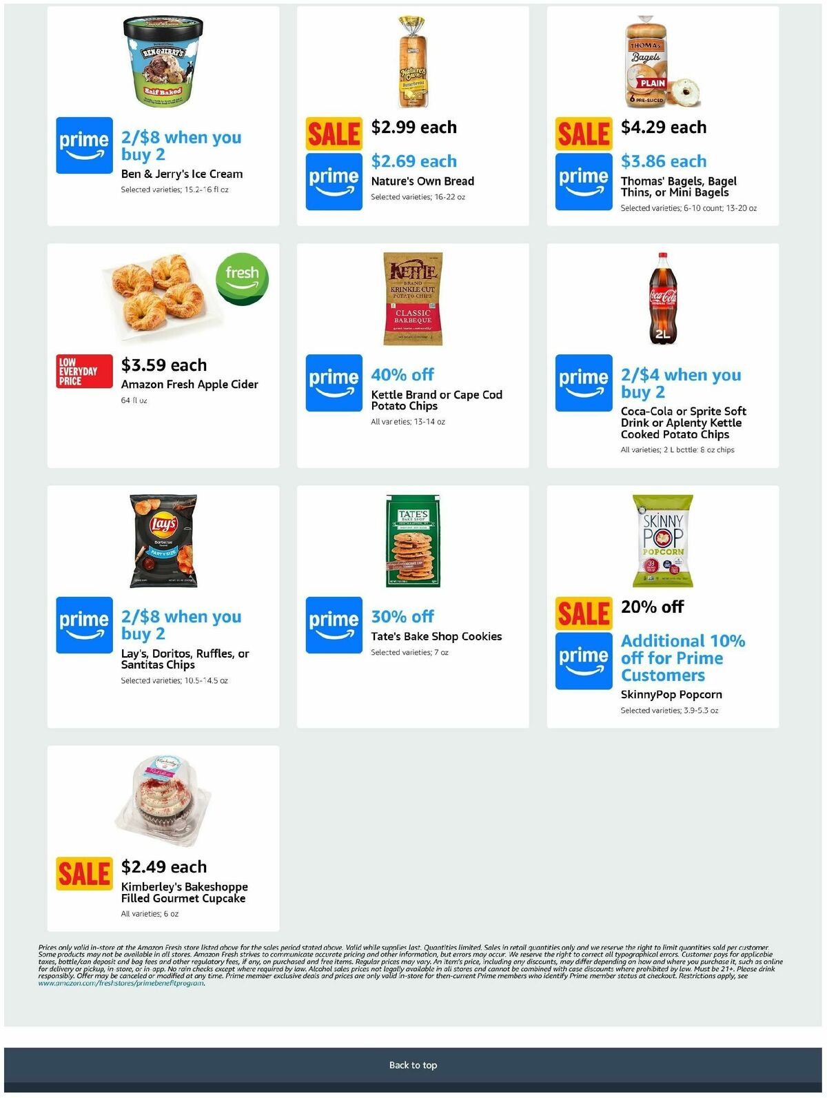 Amazon Fresh Weekly Ad from October 30