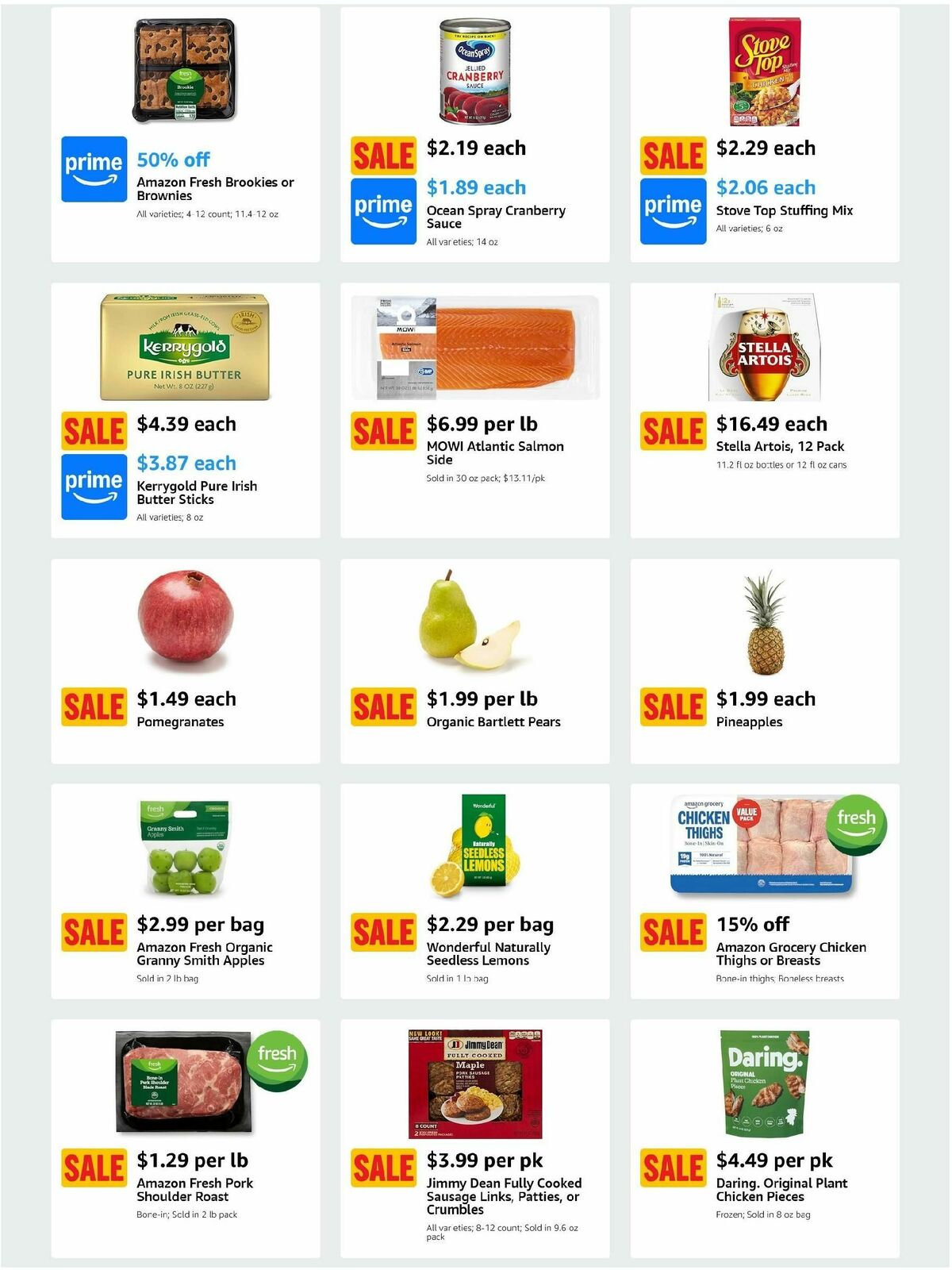 Amazon Fresh Weekly Ad from November 6