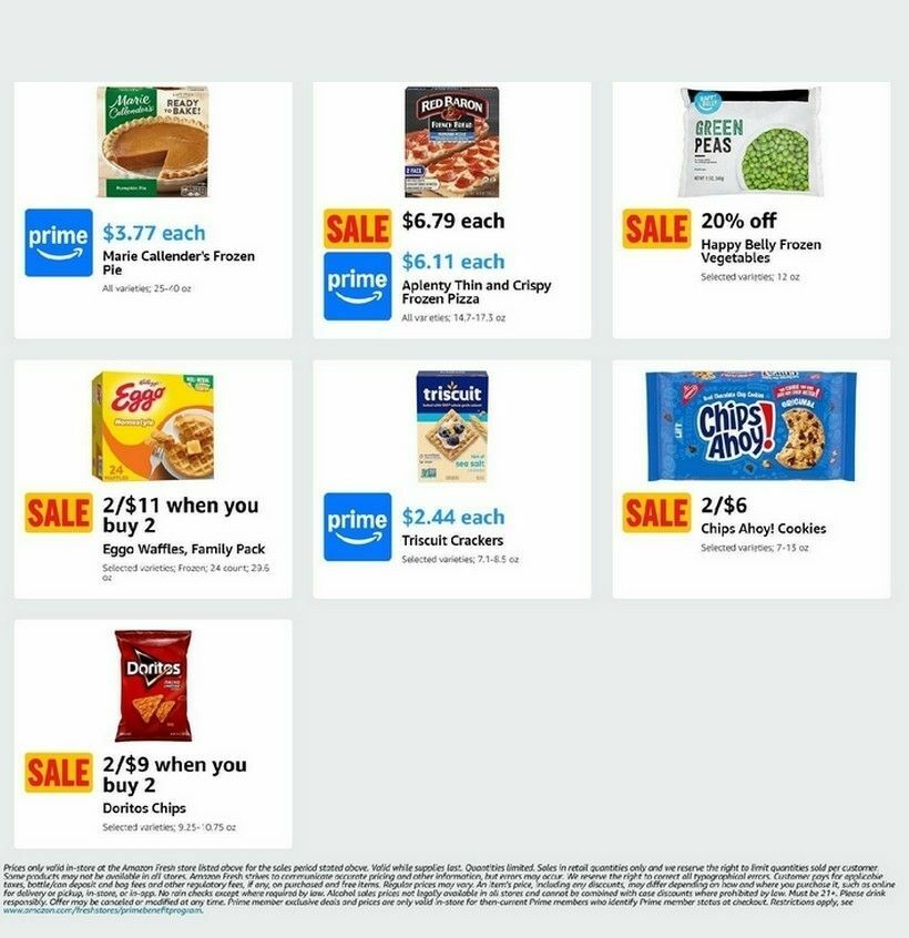 Amazon Fresh Weekly Ad from November 6