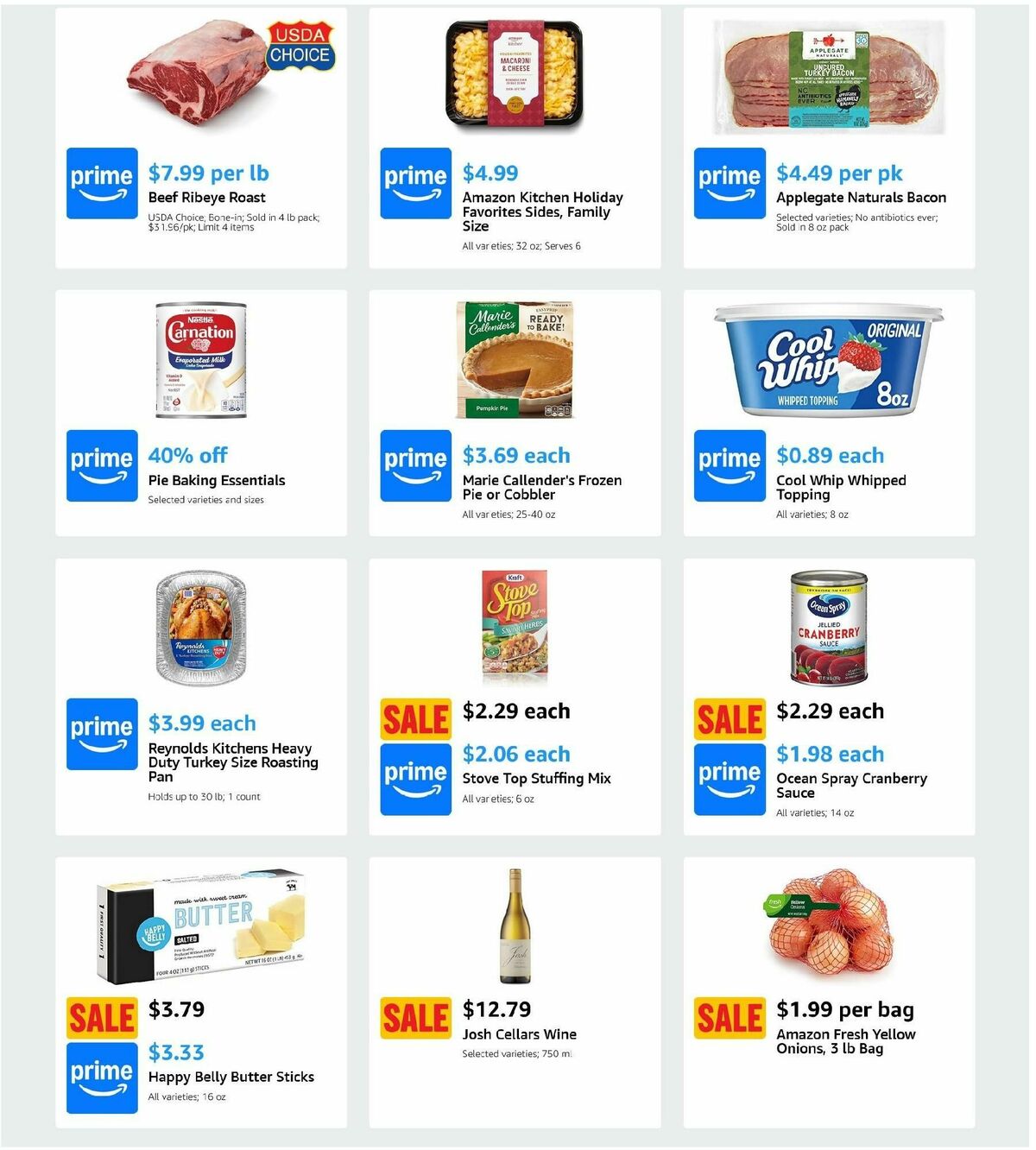 Amazon Fresh Weekly Ad from November 20