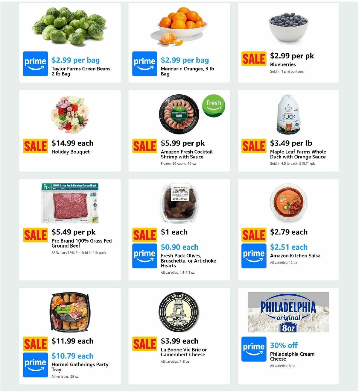 Amazon Fresh Weekly Ad from November 20