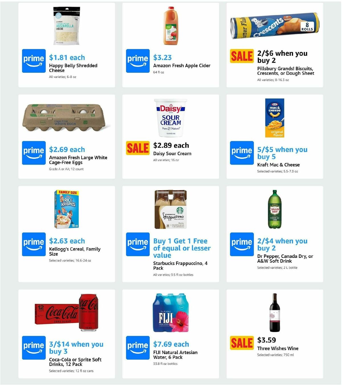 Amazon Fresh Weekly Ad from November 20