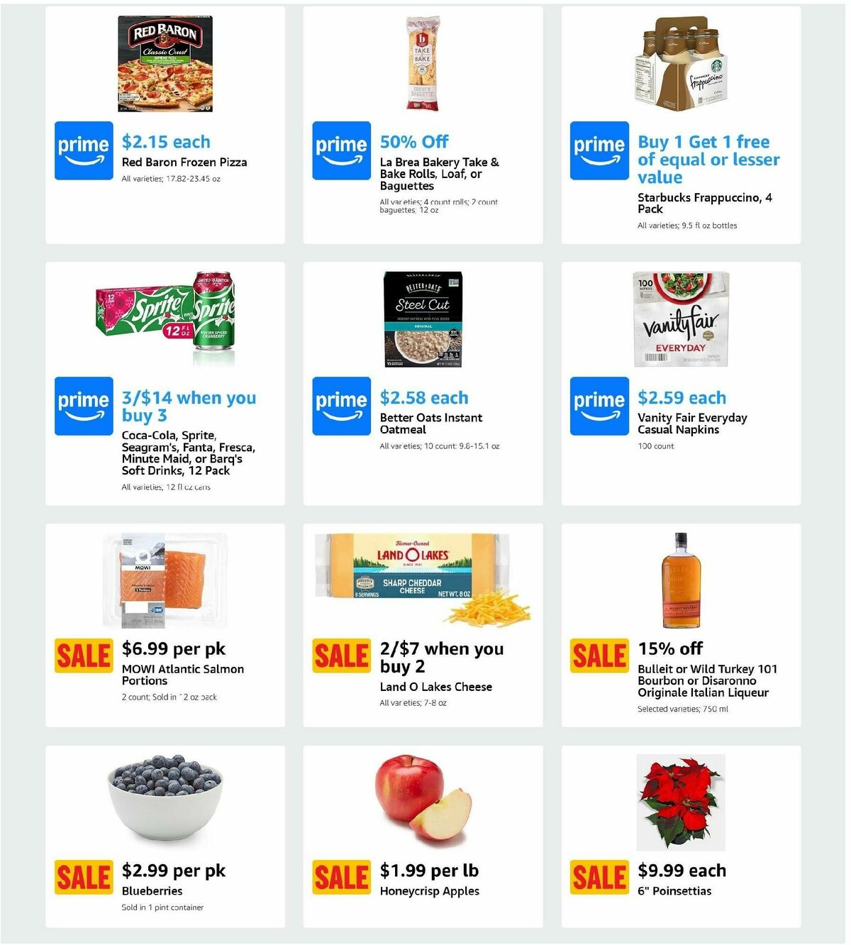 Amazon Fresh Weekly Ad from November 29