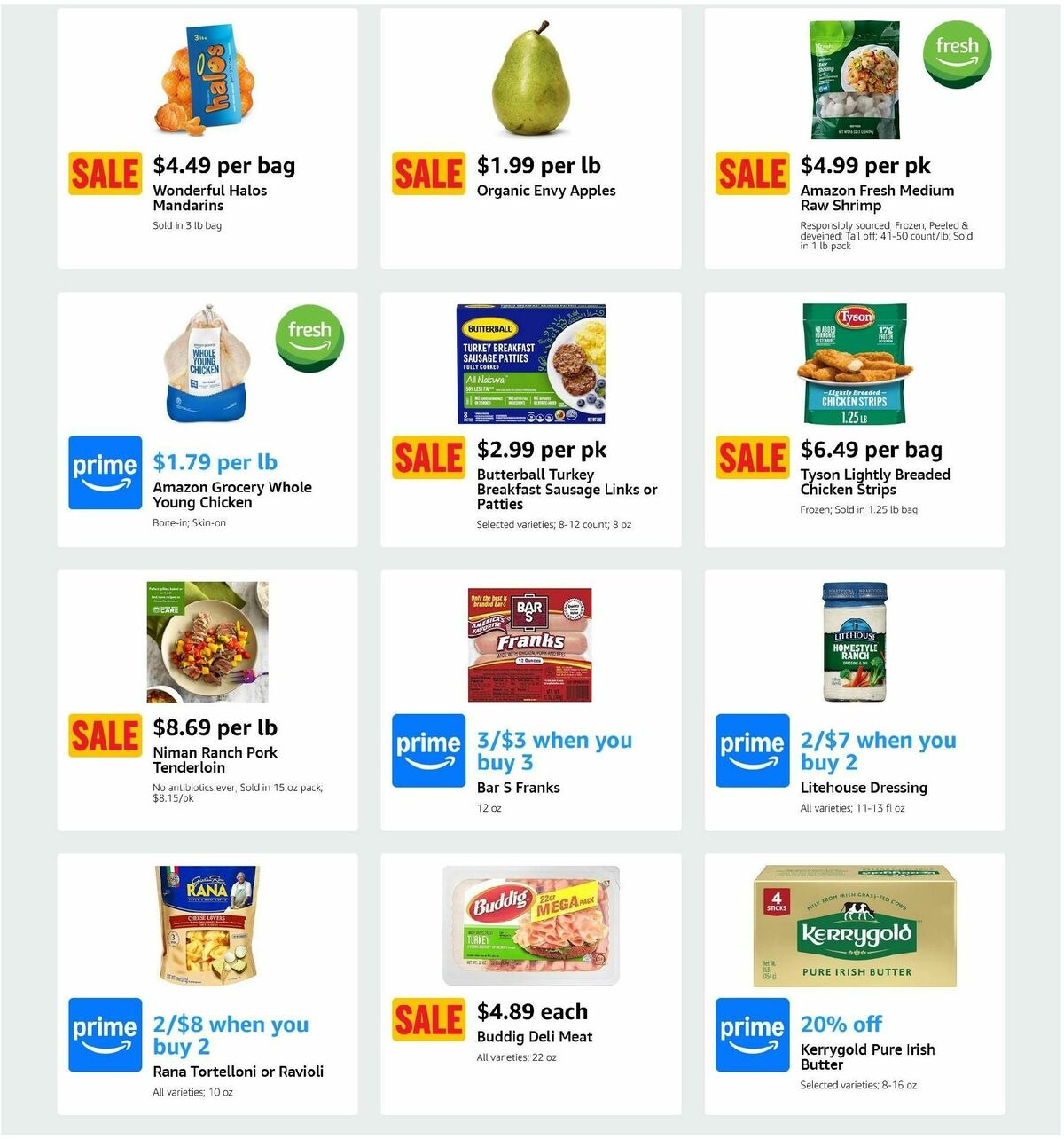 Amazon Fresh Weekly Ad from November 29