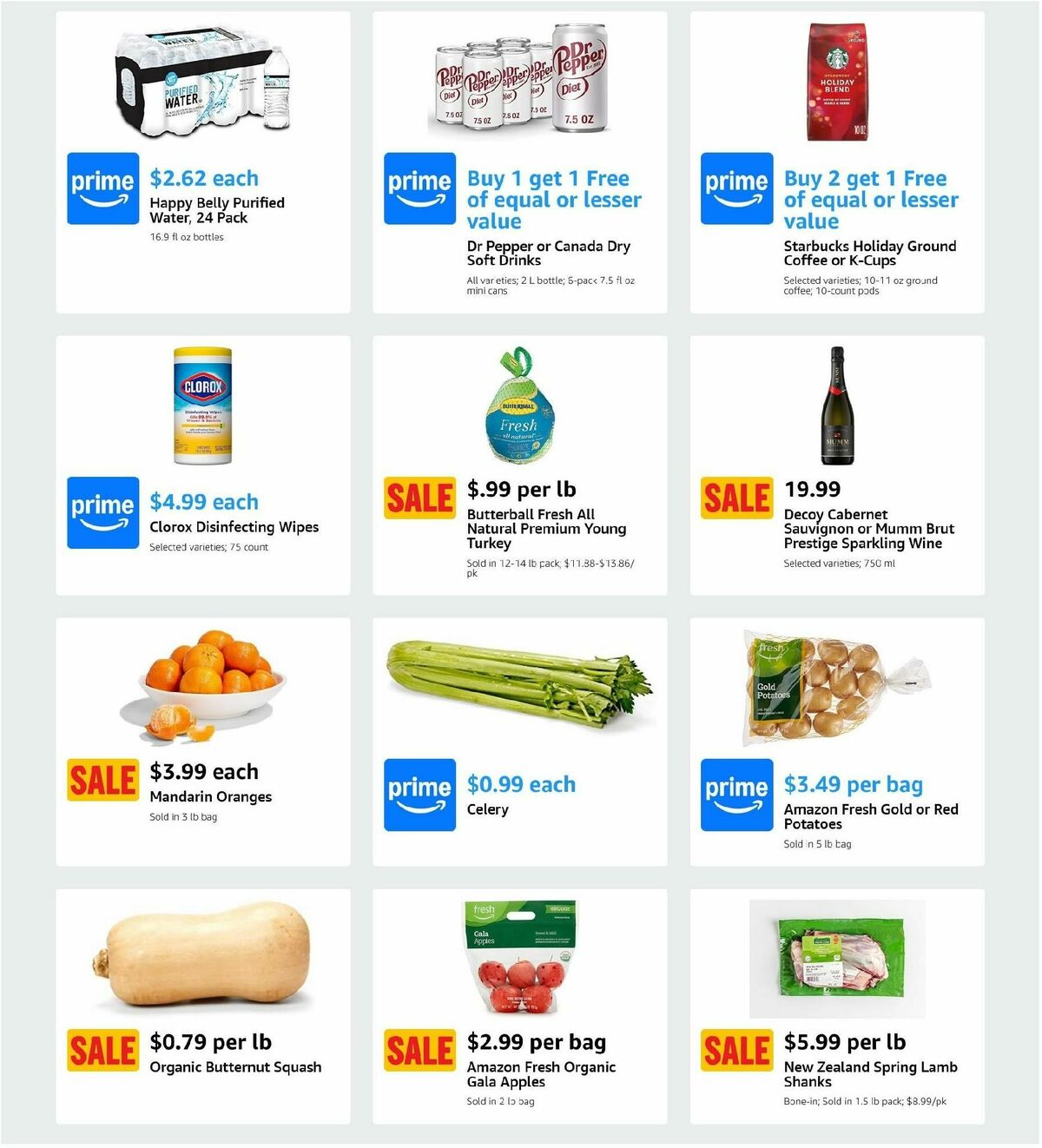 Amazon Fresh Weekly Ad from December 18